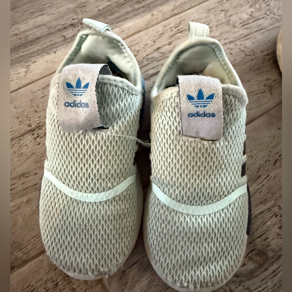 Light blue Adidas boys toddler shoes size 10